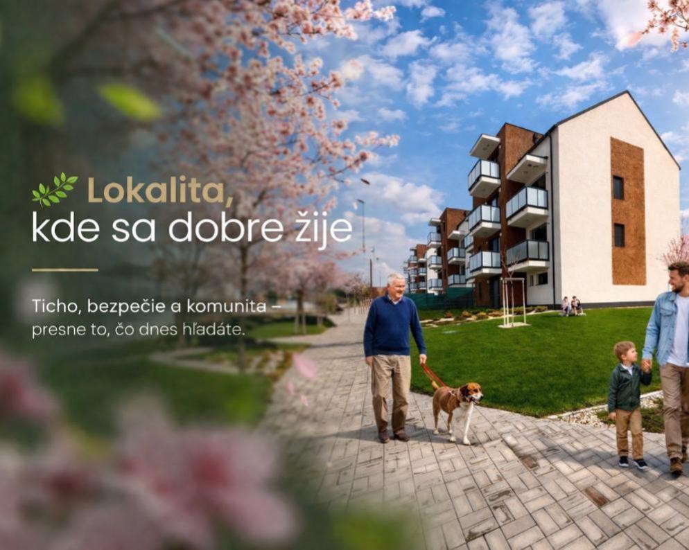 Bývanie pod Ráblom – Dvorníky pri Hlohovci | Byty a rodinné domy na predaj